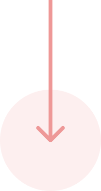 Pink arrow pointing downward on black circle.